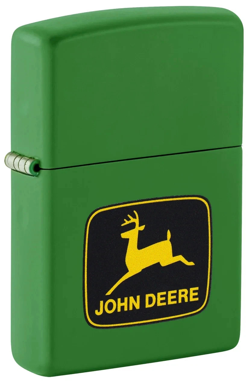 Genuine Brand New 2024 ZIPPO Lighter ICONIC JOHN DEERE Logo Green matte case