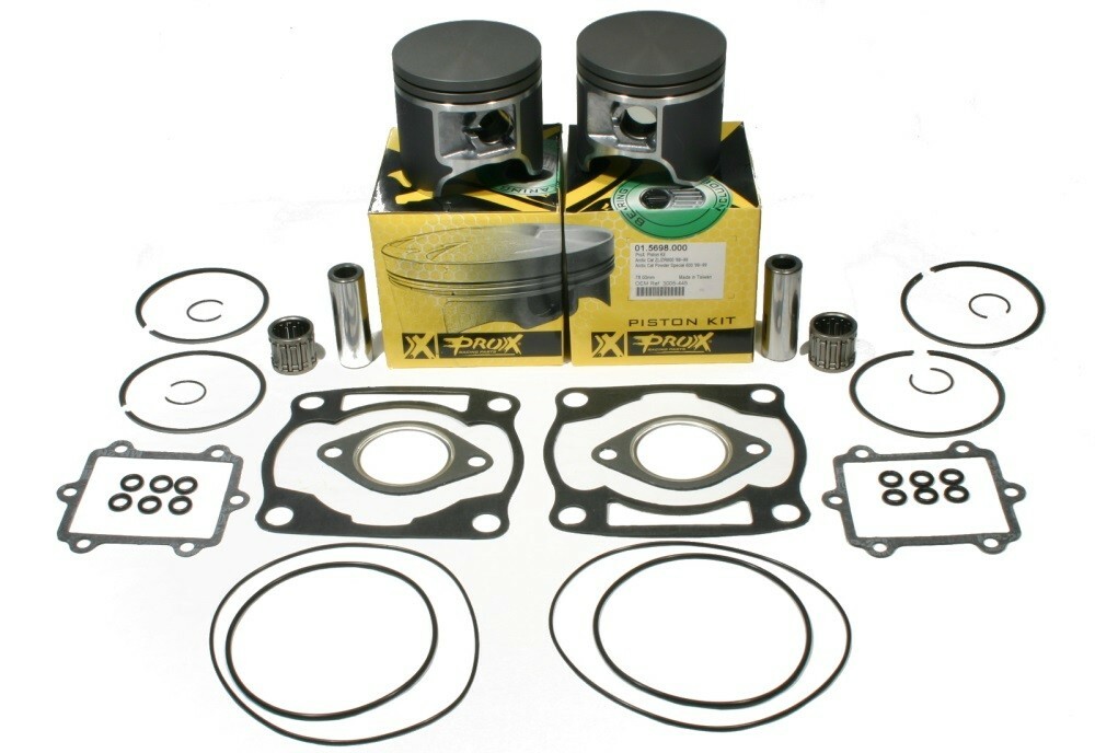 Arctic Cat Powder Special 600, 1998-1999, Pro-X Pistons, Gasket Set, Bearings