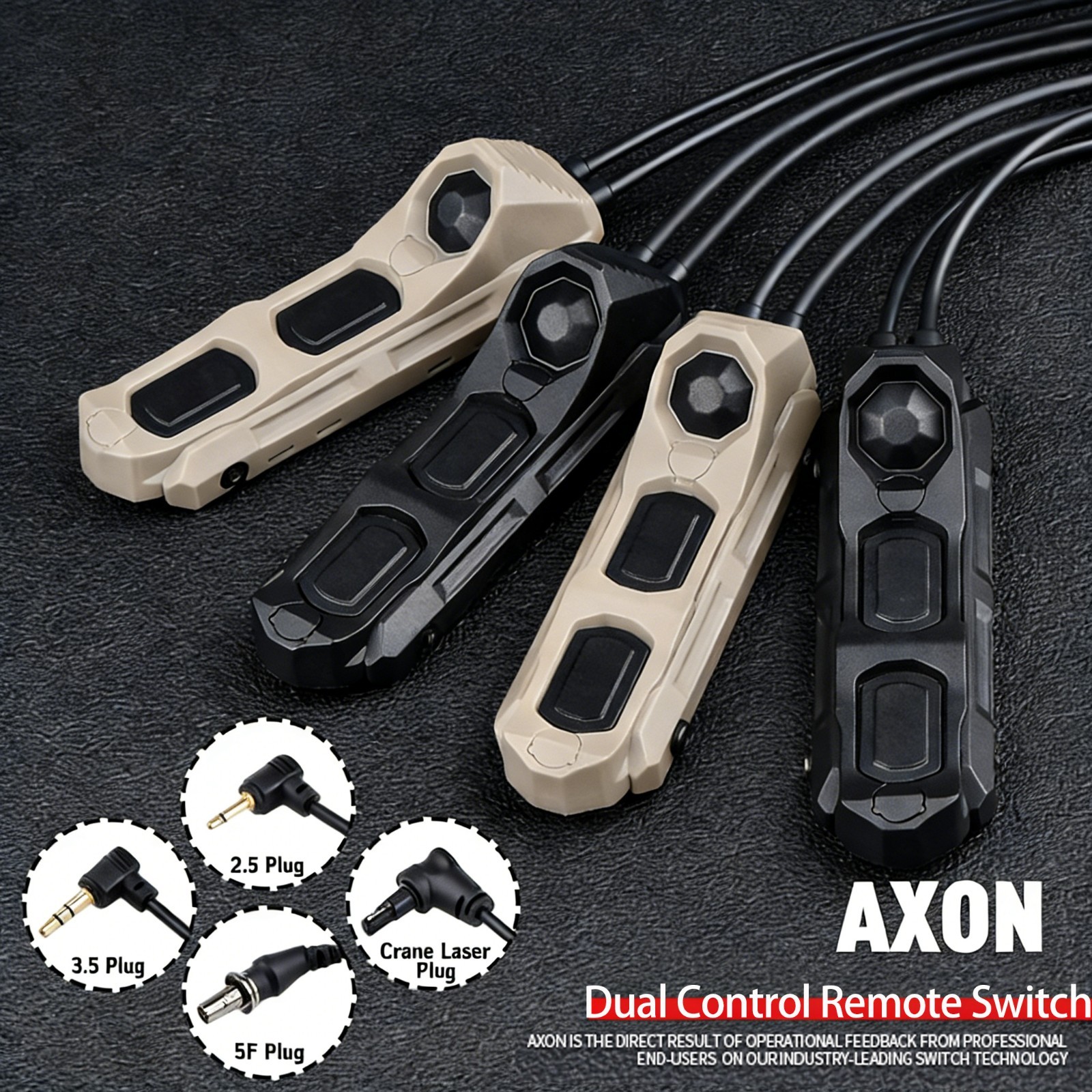 WADSN AXON Dual Control Remote Switch SF/2.5/3.5/Crane Laser Plug Axon Switch