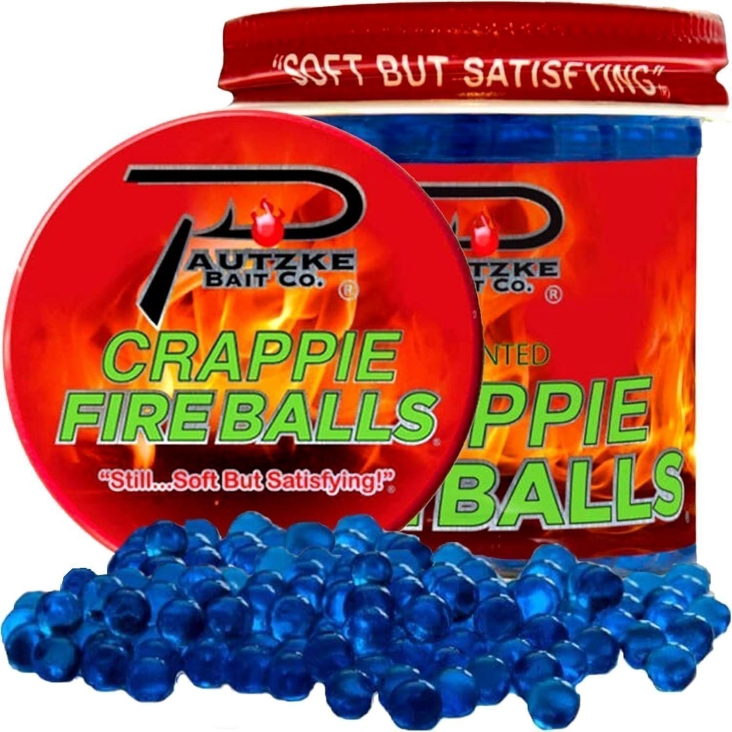 Pautzke Crappie Fire Balls Pink Shad 1.35oz Scented Crappie Panfish Bait