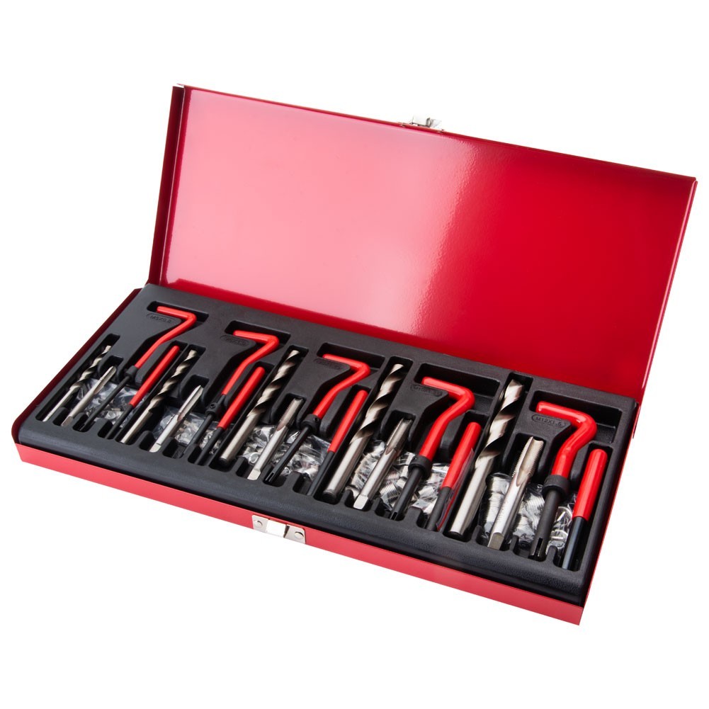 TUSK Thread Repair Master Kit (M5 - M12) with Steel Organizer