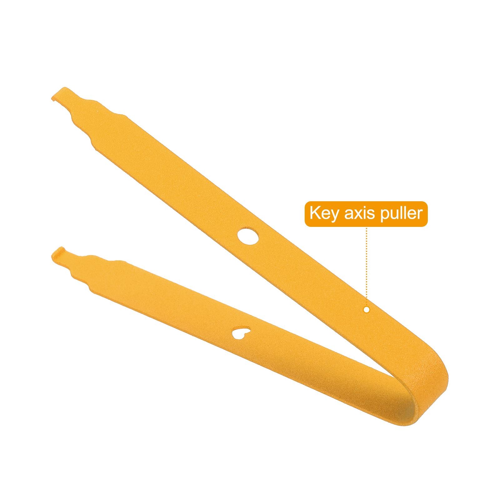 Keycap Puller Switch Remover DIY Tool Fixing Keyboard Steel, Orange