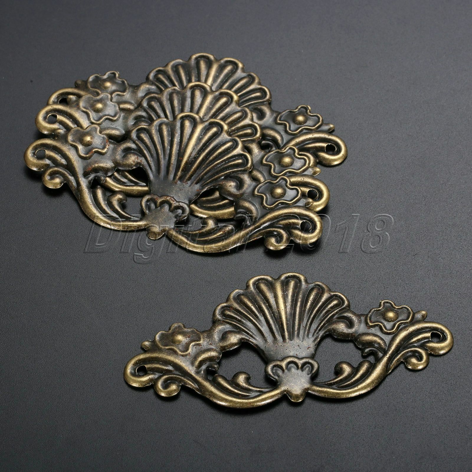 Antique Bronze Jewelry box Decor Protector Bracket Embellishment Album Scrapbook