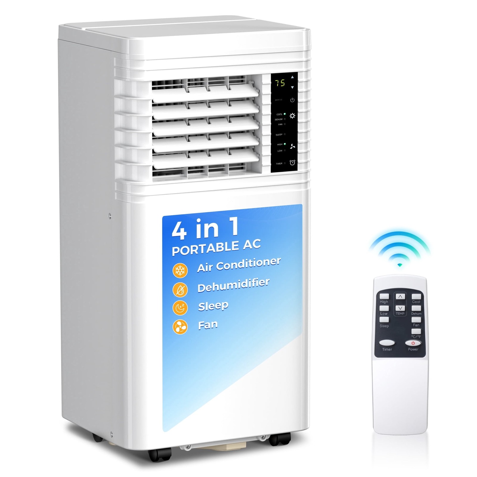 Portable Air Conditioner 8000 BTU 3-in-1 Cooling Dehumidify Fan Garvee