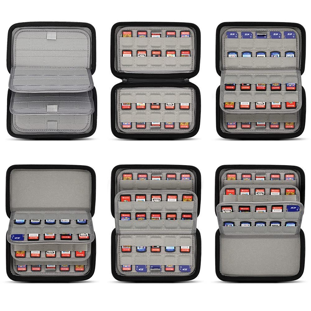 80 Game Card Holder Storage Case For Nintendo Switch/Vita /SD Cards Cartridge
