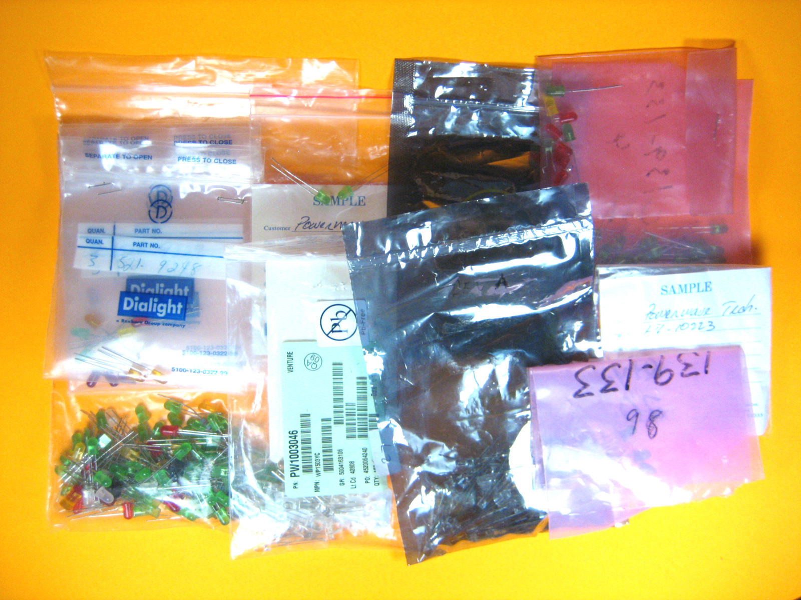 LED Lights -  Misc. Mix Color LEDs (Lot of 360)