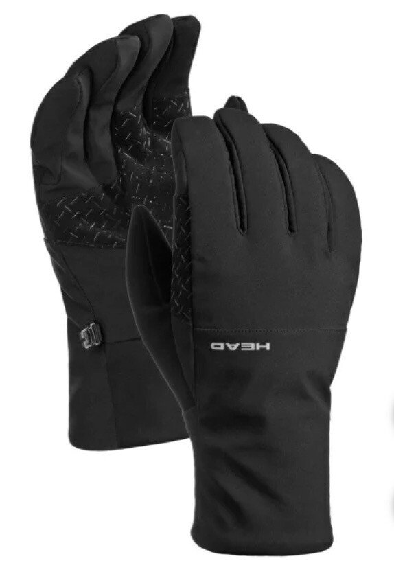 Head Men's Waterproof Hybrid Gloves, 1 Pair, Medium, Black