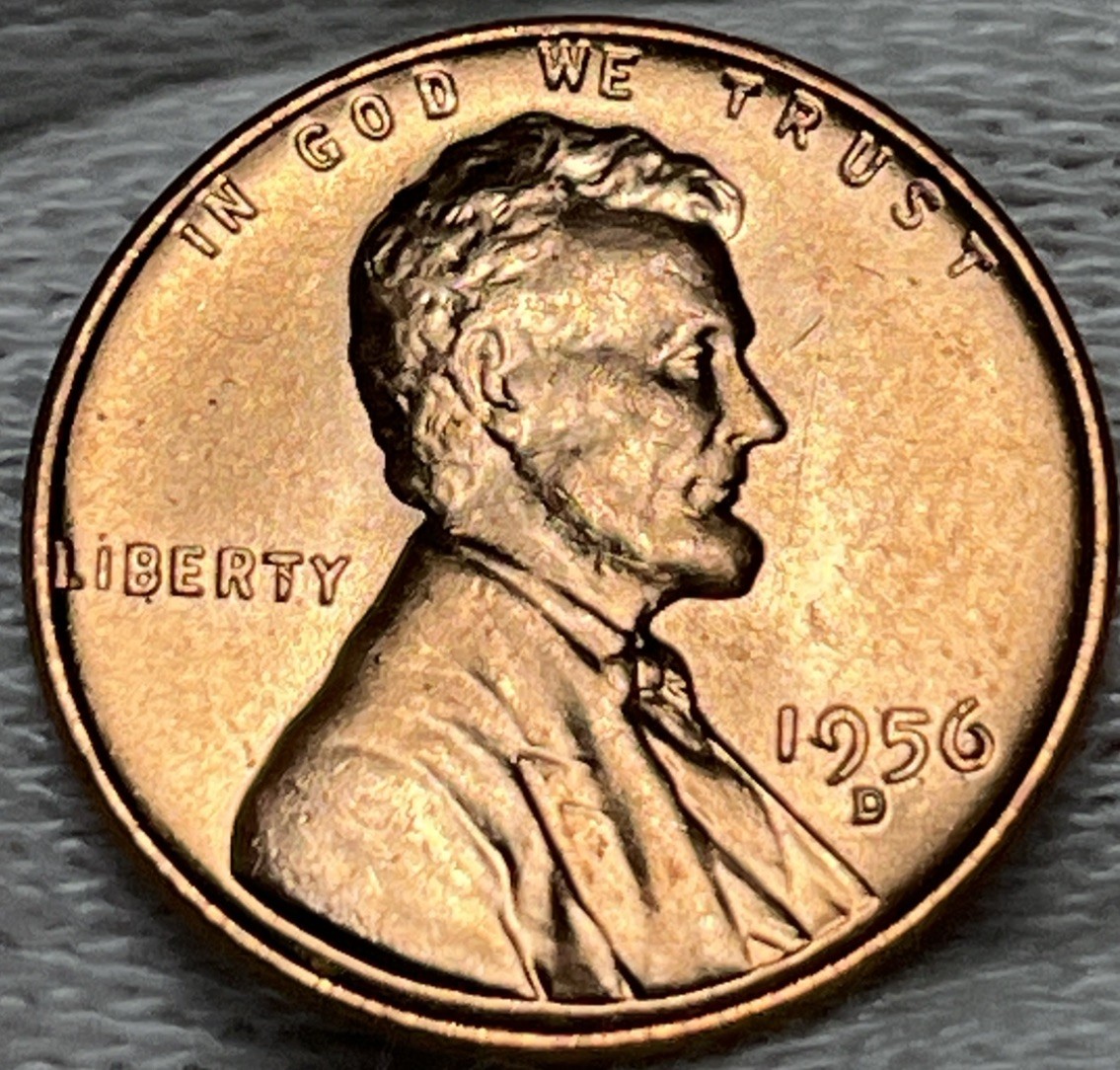 1956 D/D Wheat Penny Errors DDO DDR Die Clash D Over D Uncirculated #2