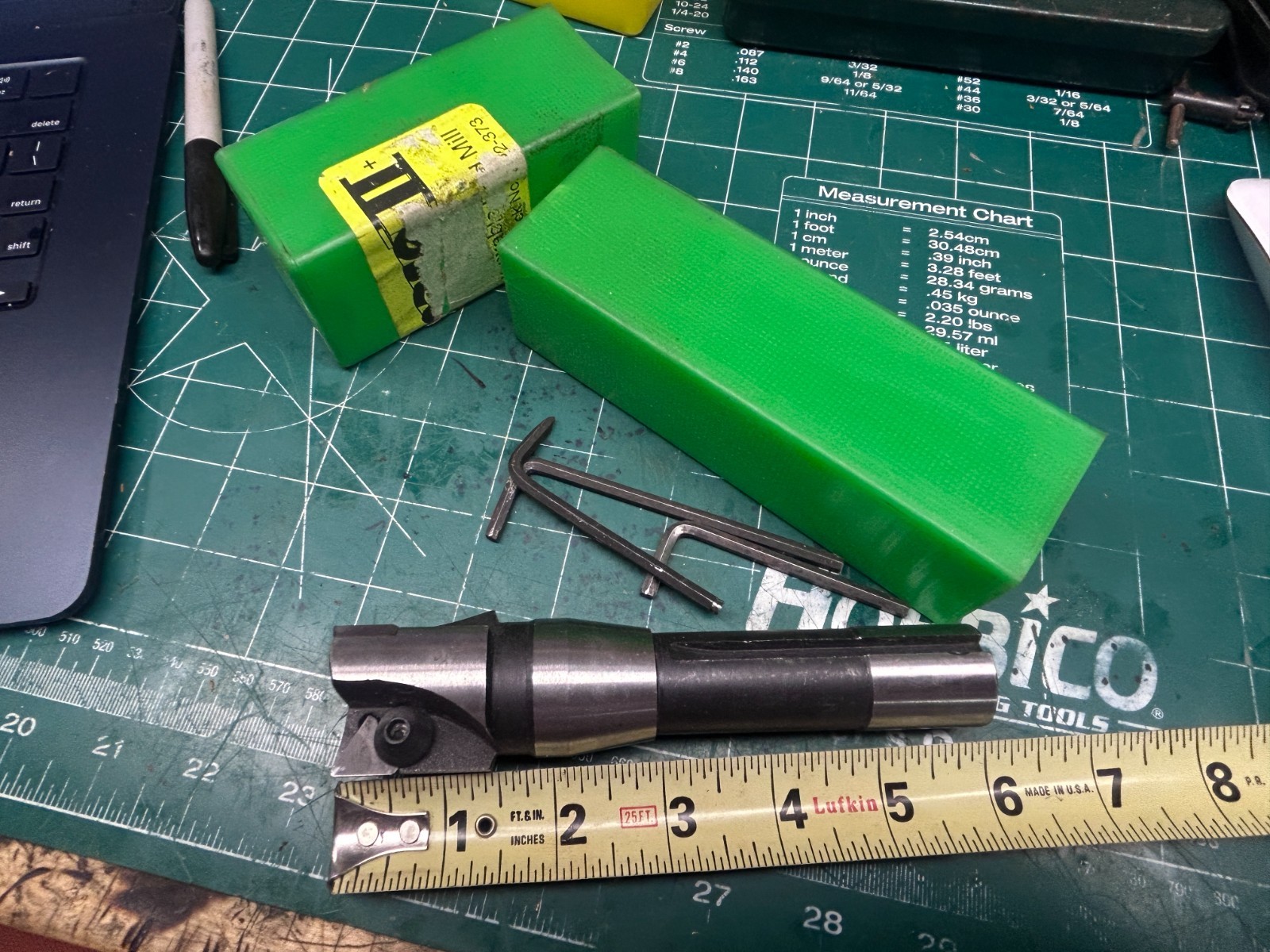MACHINIST HmGccB TOOLS LATHE MILL  Unused Phase II Indexable Insert R8 End Mill