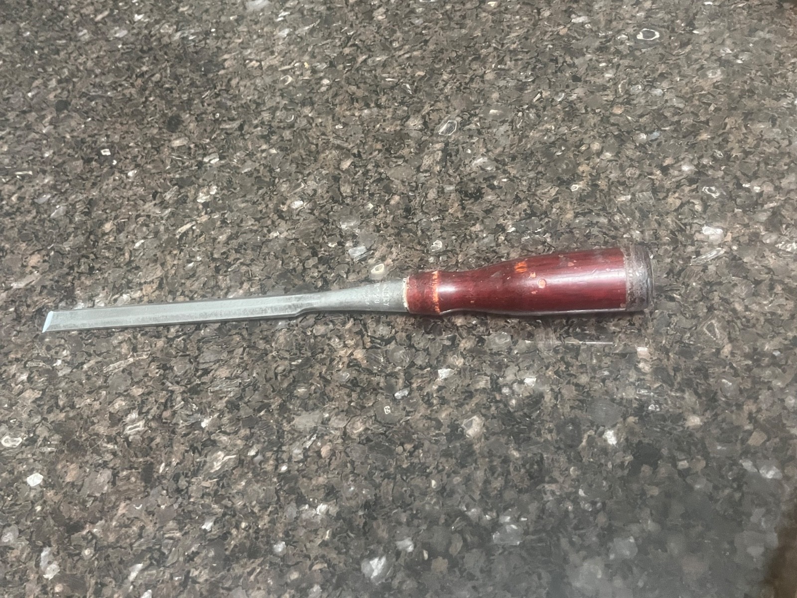 Stanley No. 720  chisel 1/2" - Very Good - Custom Handle - Nice