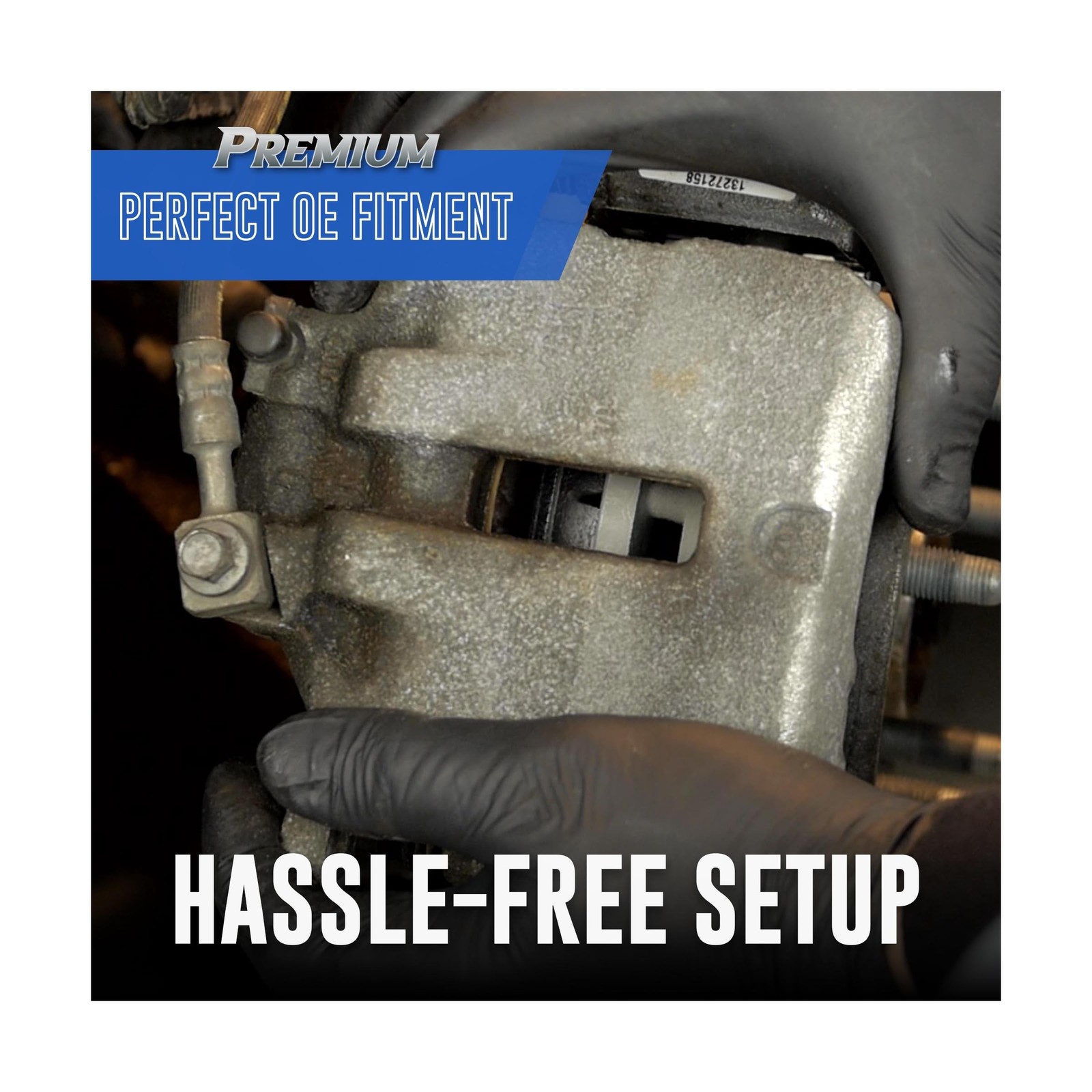 Bendix Premium SBC1363 Ceramic Front Brake Pads for select Cadillac Escalade,...