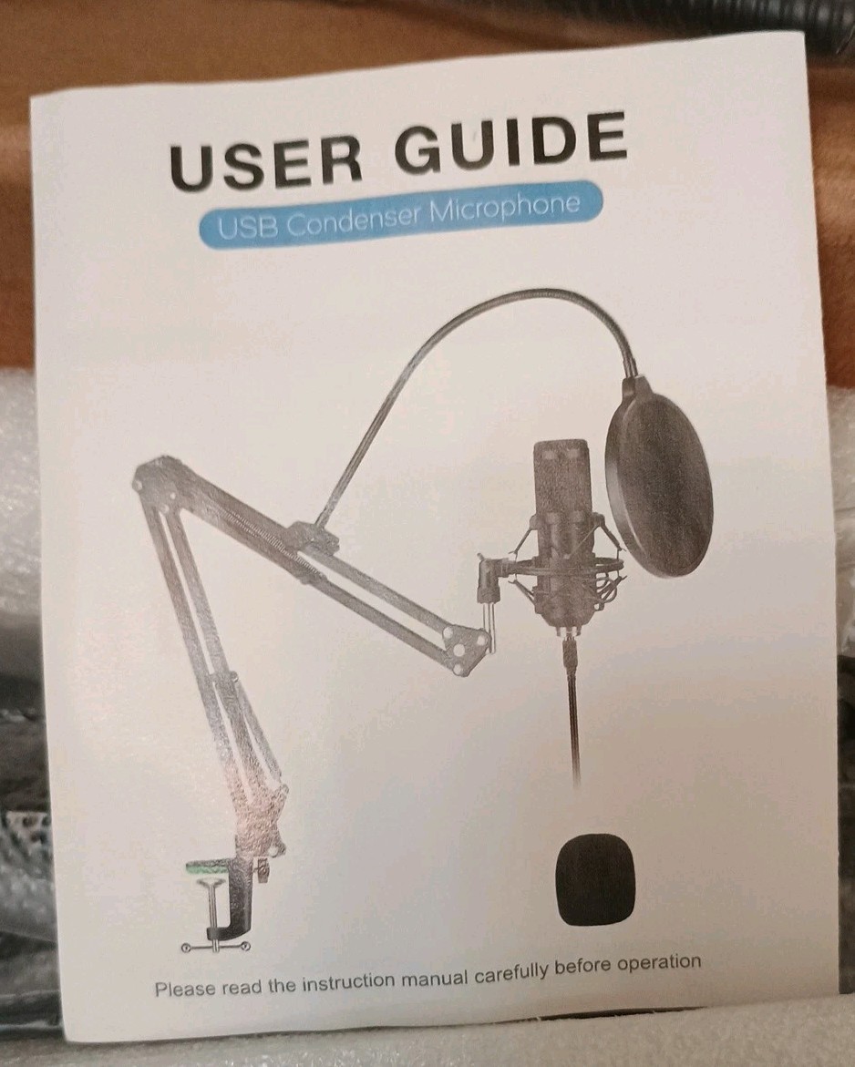 Ikedon Professional Condenser Gaming Microphone USB