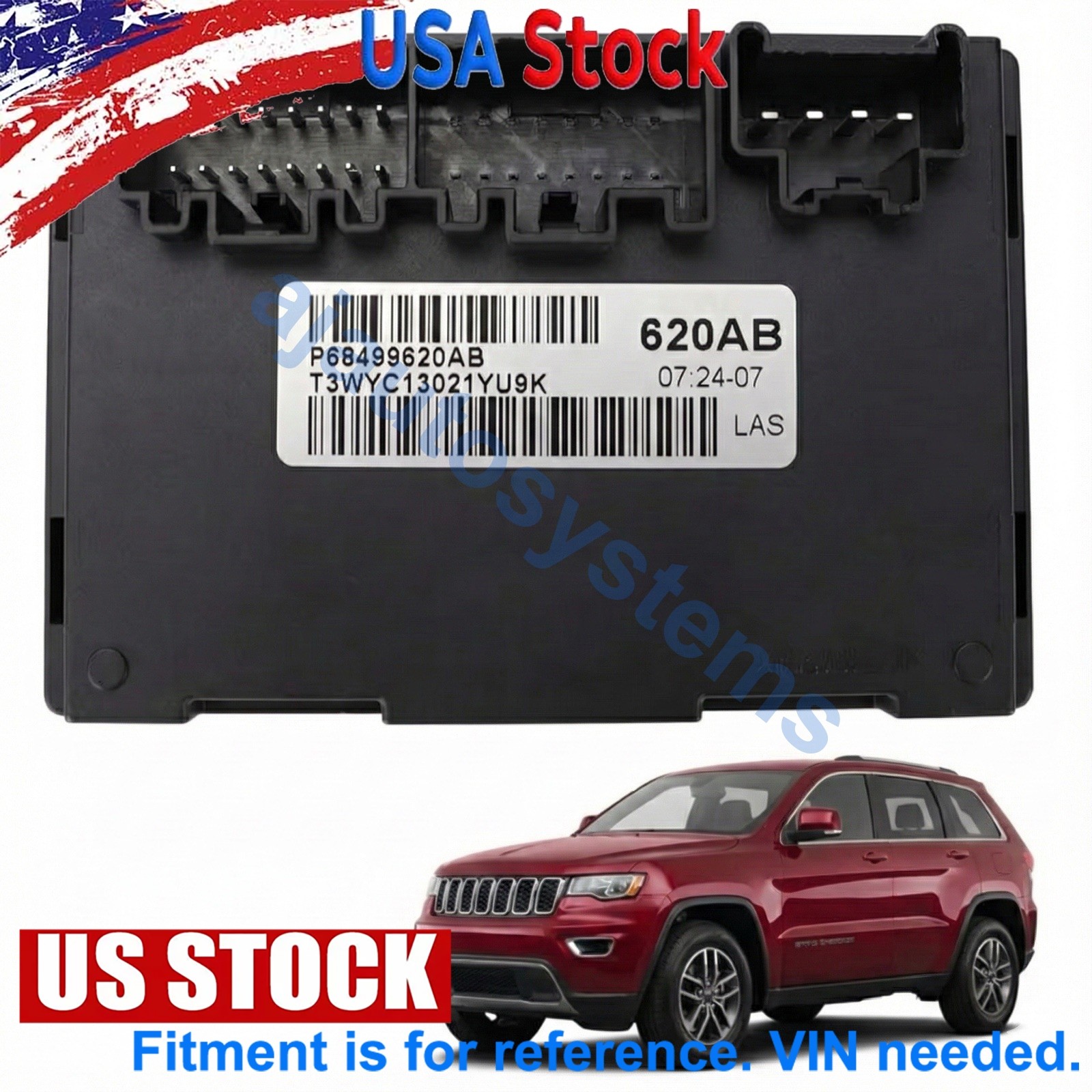 68499620AB Transfer Case Control Module 21-25 Dodge Durango Jeep Grand Cherokee