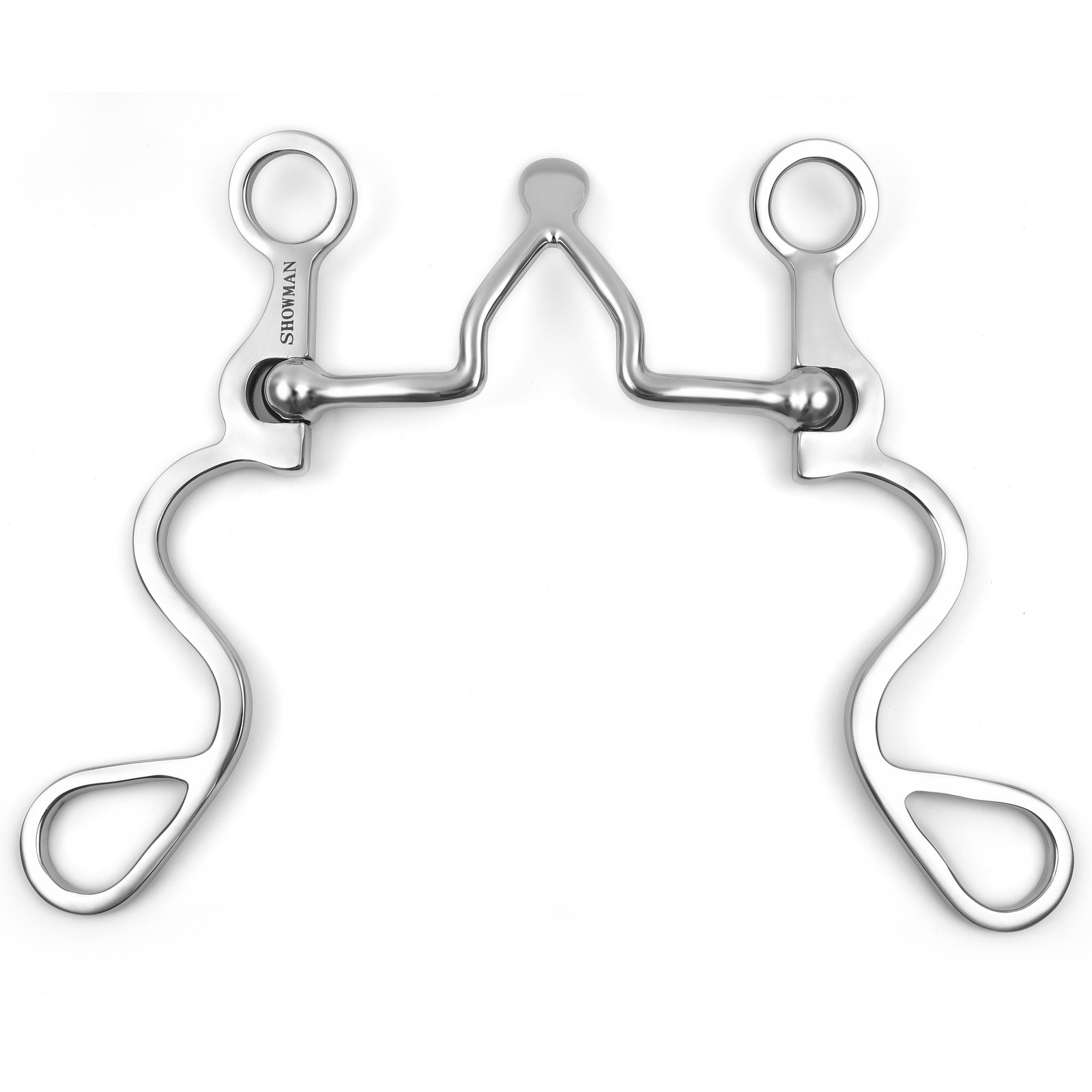 Showman Long S Shank Bit w/ Cathedral Spade Port