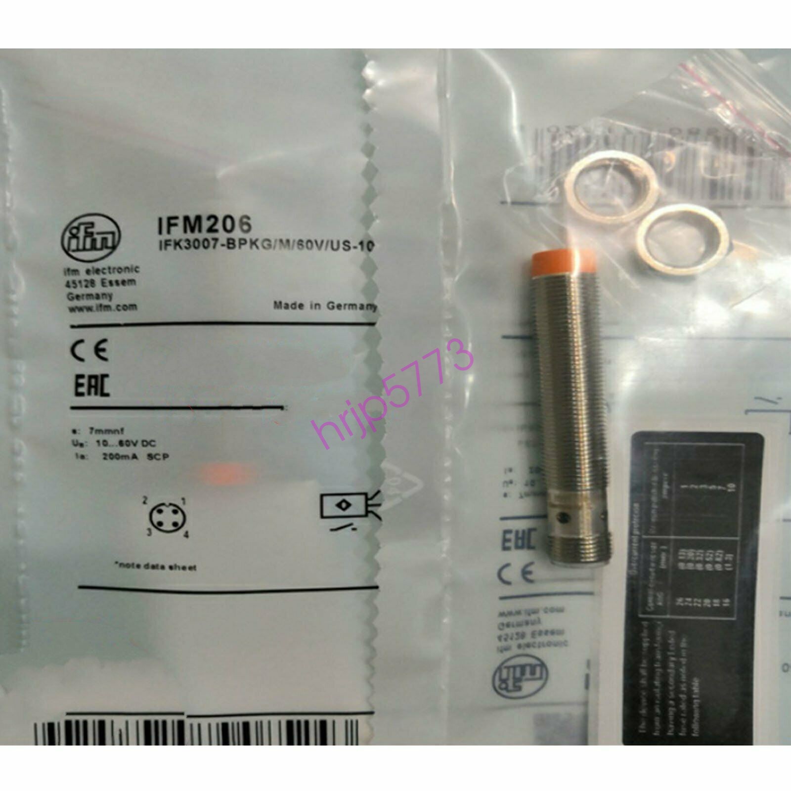 IFM IFM206 Proximity Switch 10~60VDC New✦KD