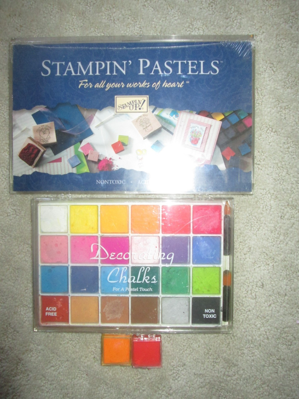 NEW Stampin' Up! Pastels Blending Chalk Multi Color Palette + Decorating Chalks