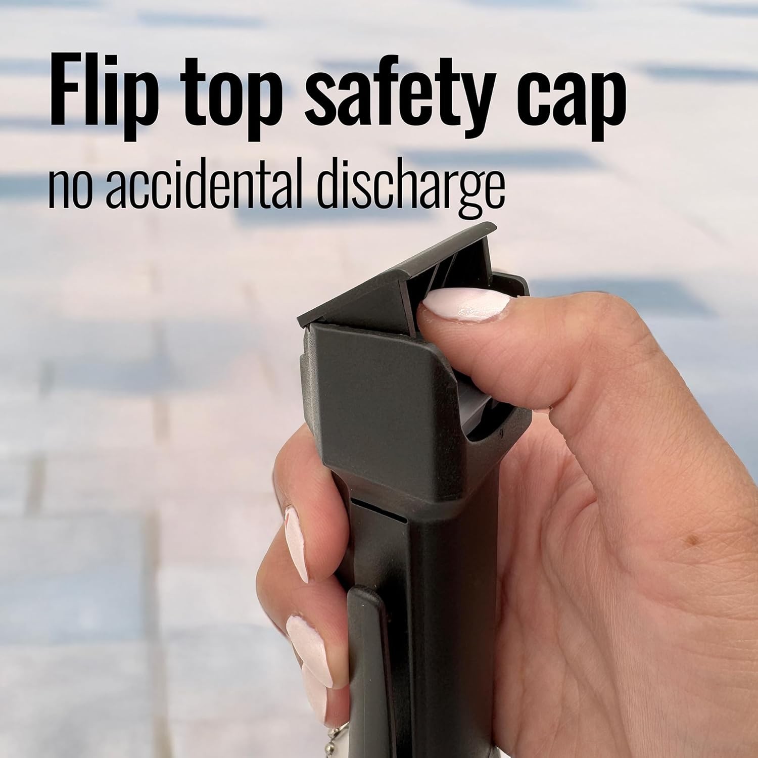 Mace 3-in-1 Pepper Spray — OC + Tear Gas + UV Dye, Flip-Top Safety Cap