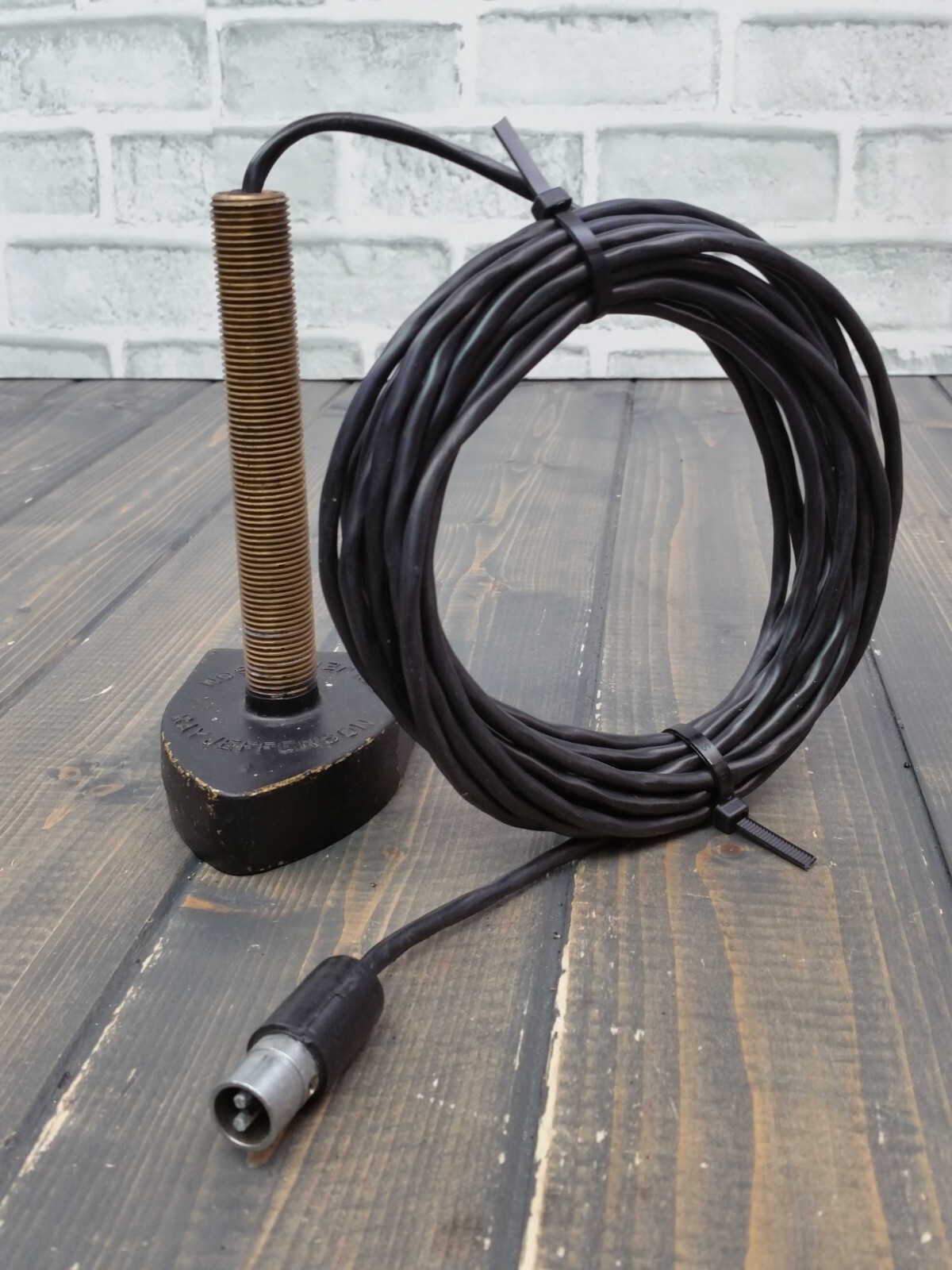 Vintage RAY JEFFERSON 2-PIN Connector Fish Finder Transducer ONLY
