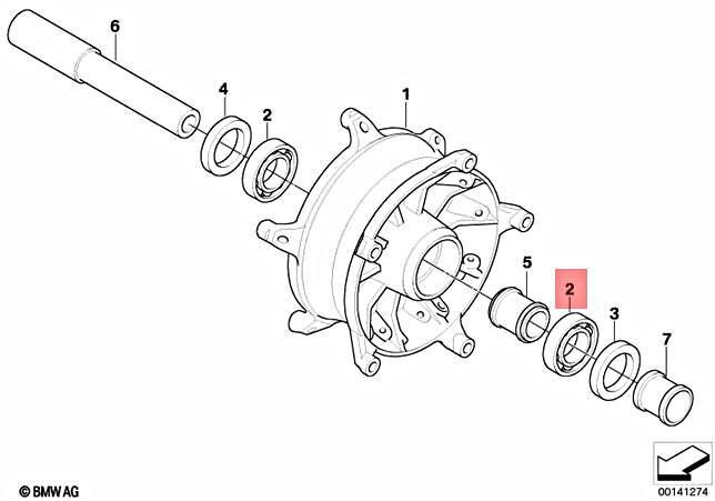 Genuine BMW K21 K25 K26 K27 K28 K29 K40 K43 Grooved Ball Bearing 36318548335