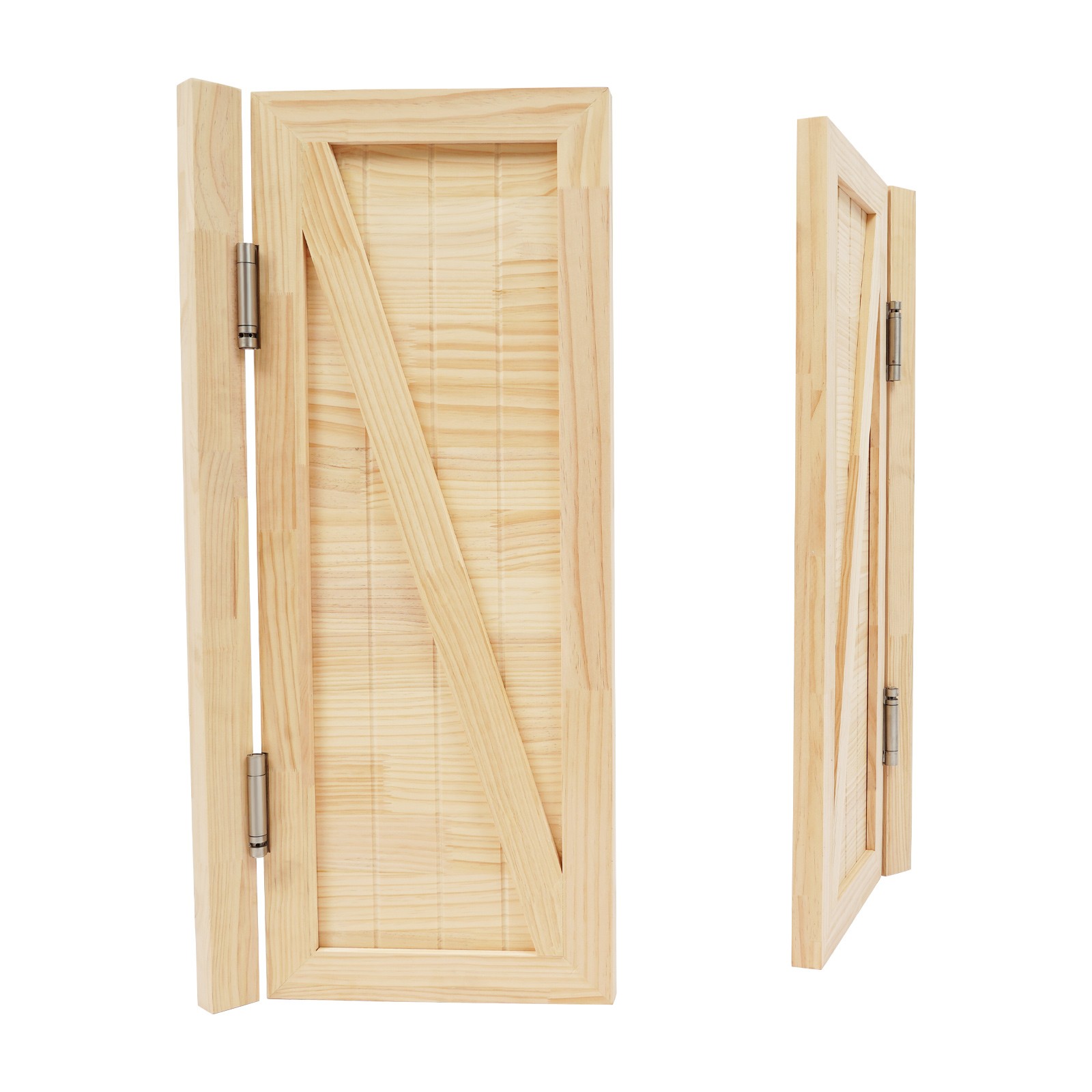 Entrance Partition Doors Solid Wood Double-Door Leaf Partition Door 80x90cm