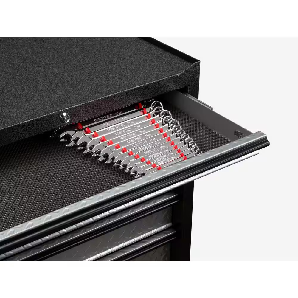 15-Tool Wrench Organizer Rack (Red)