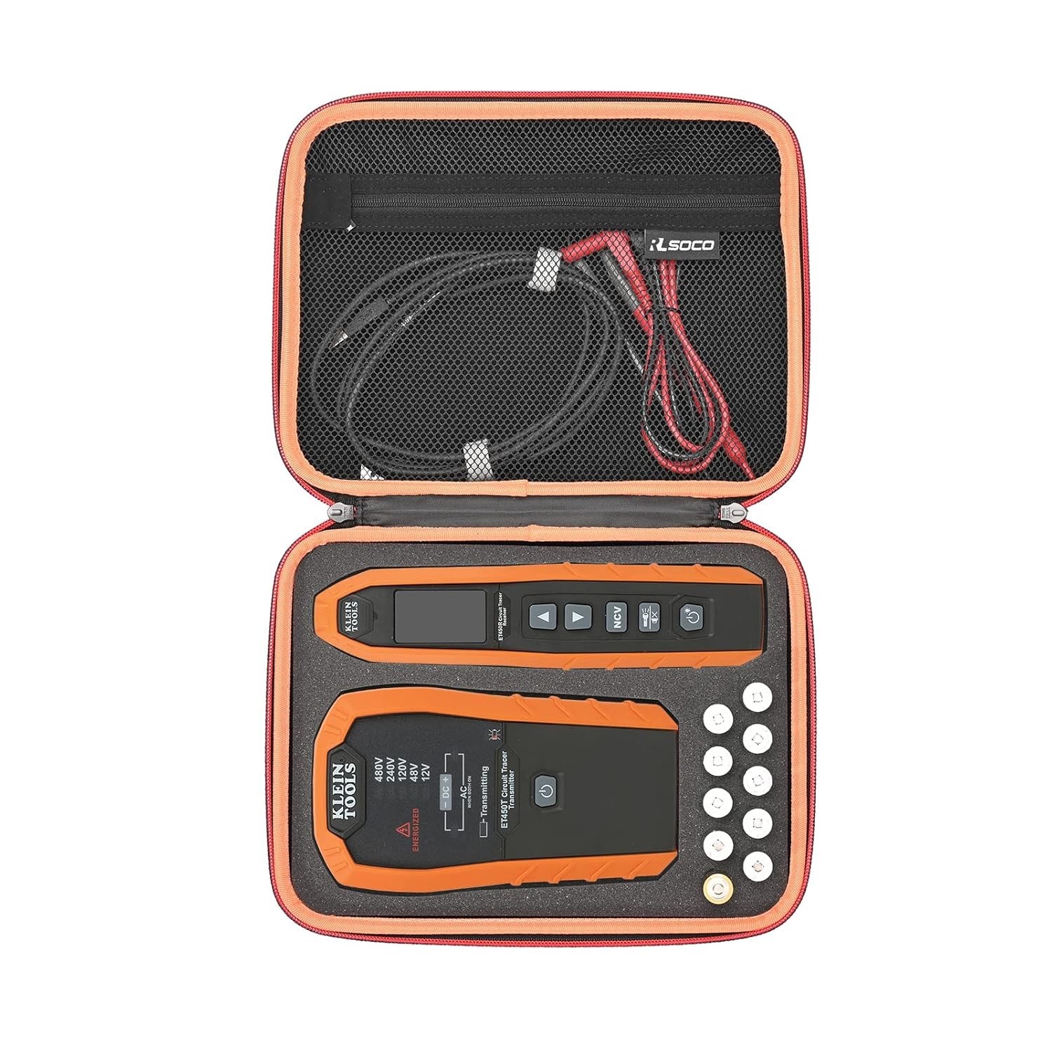 Hard Case Klein Tools Et450 Advanced Circuit Breaker Finder Wire Tracer Kit