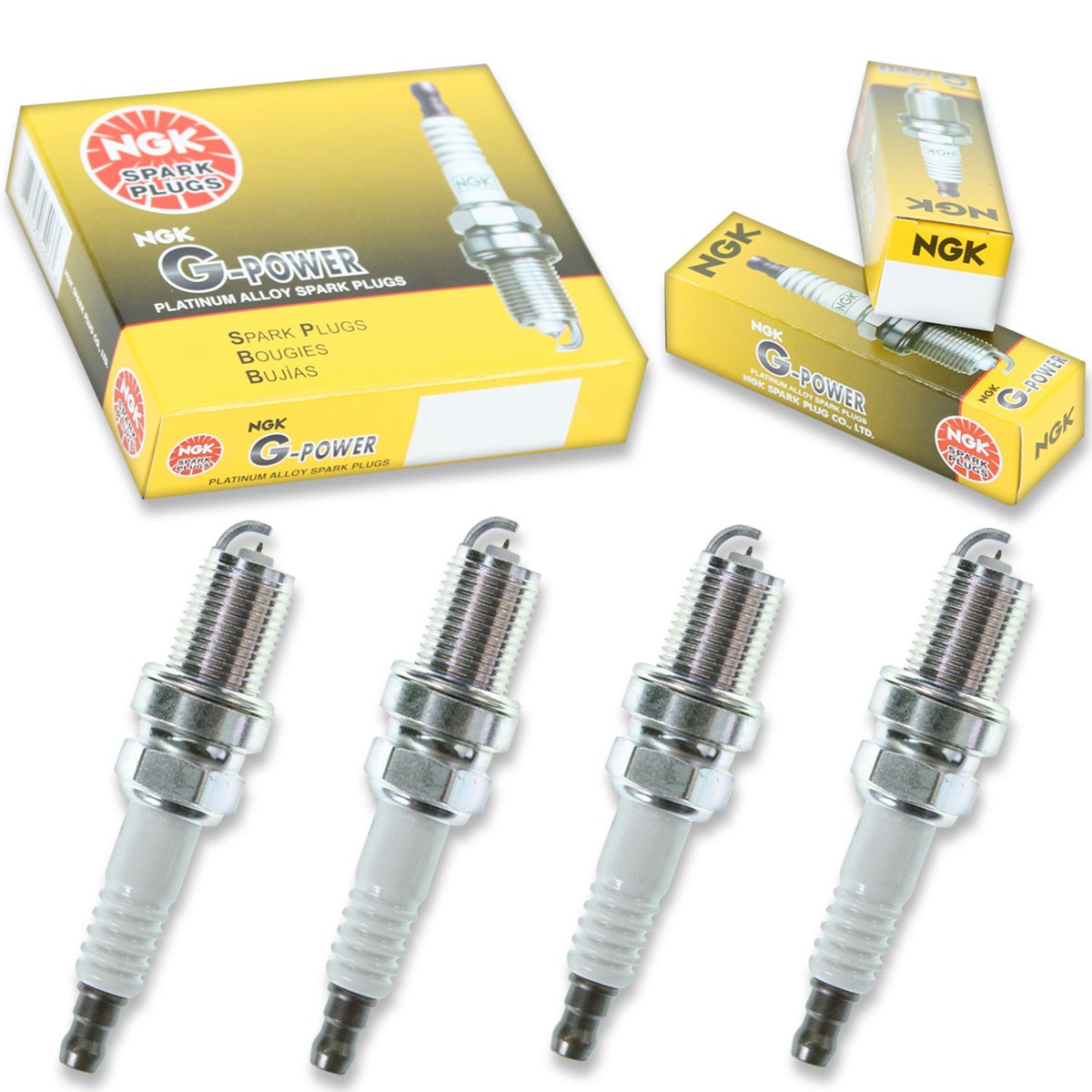 4 pcs NGK G-Power Spark Plugs for 1984 Nissan Stanza 2.0L - Engine Kit Set jc