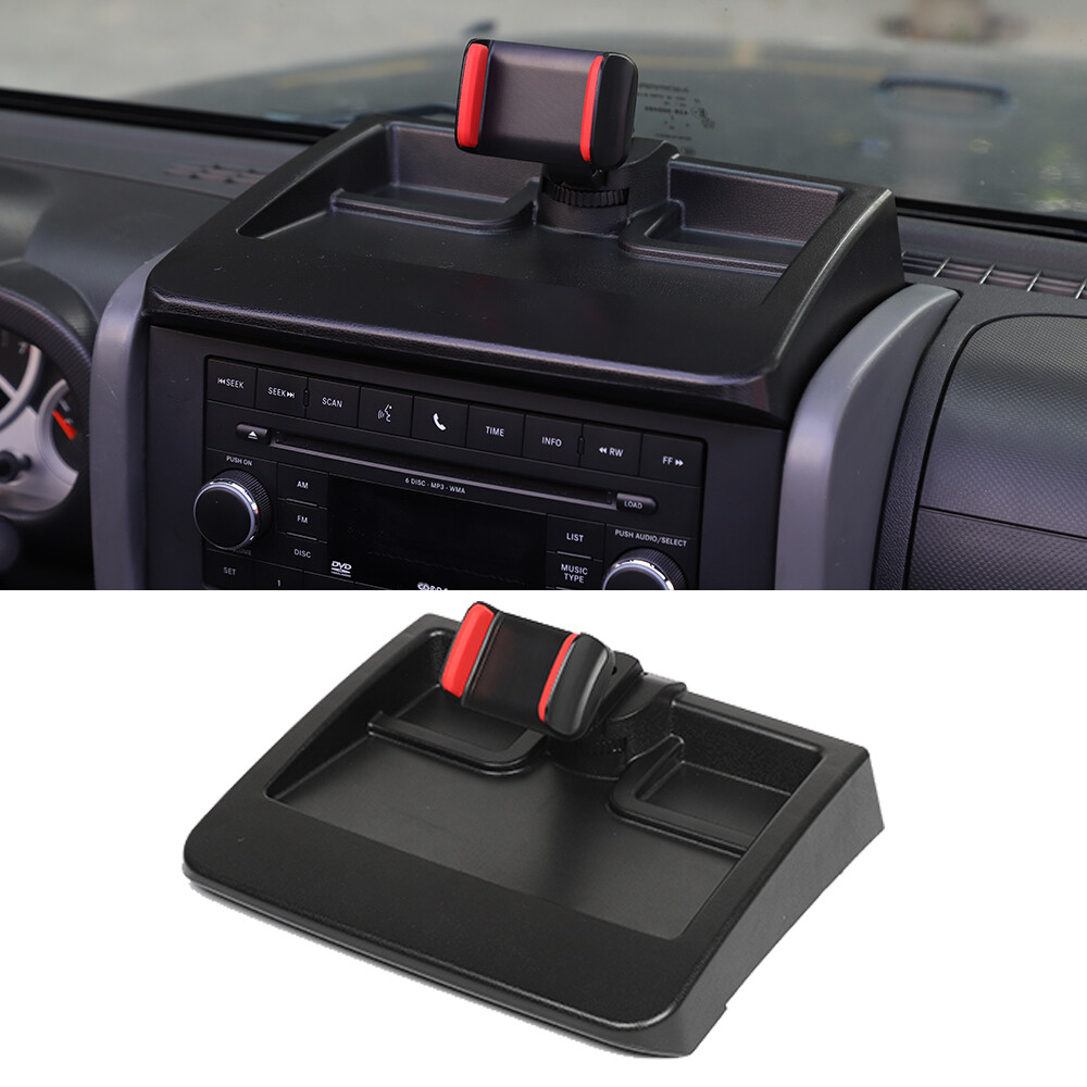 Dash Multi-Mount Phone Holder Storage Tray Mount for 2007-2011 Jeep Wrangler JK
