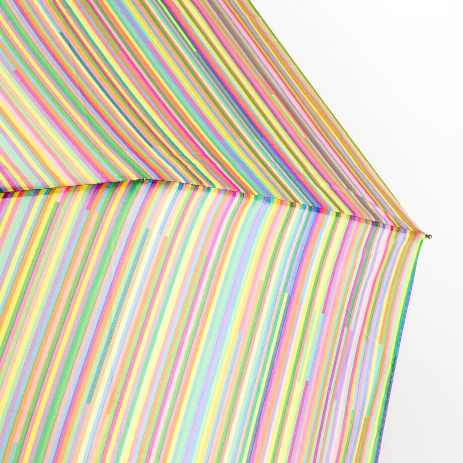 PAPER DESTINY rainbow pinstripe umbrella NWT