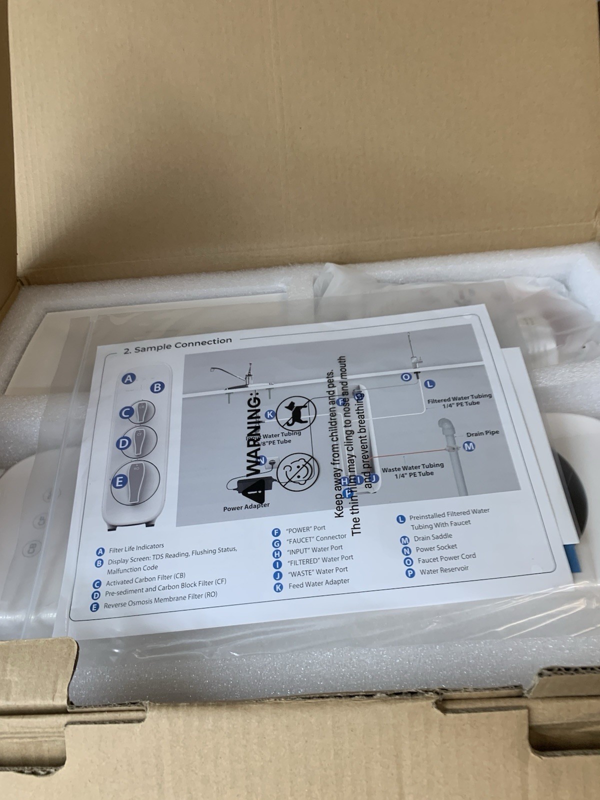 Waterdrop G3 Tankless Reverse Osmosis System NSF Certified Water Filter System