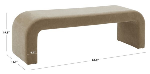 Safavieh CARALYNN UPHOLSTERED BENCH, Reduced Price 2172753050 SFV5027G