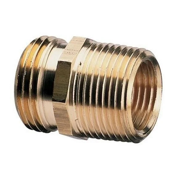 Green Thumb 581643 Double Male/Female 3/4" Hose to 3/4" or 1/2" Pipe Connector