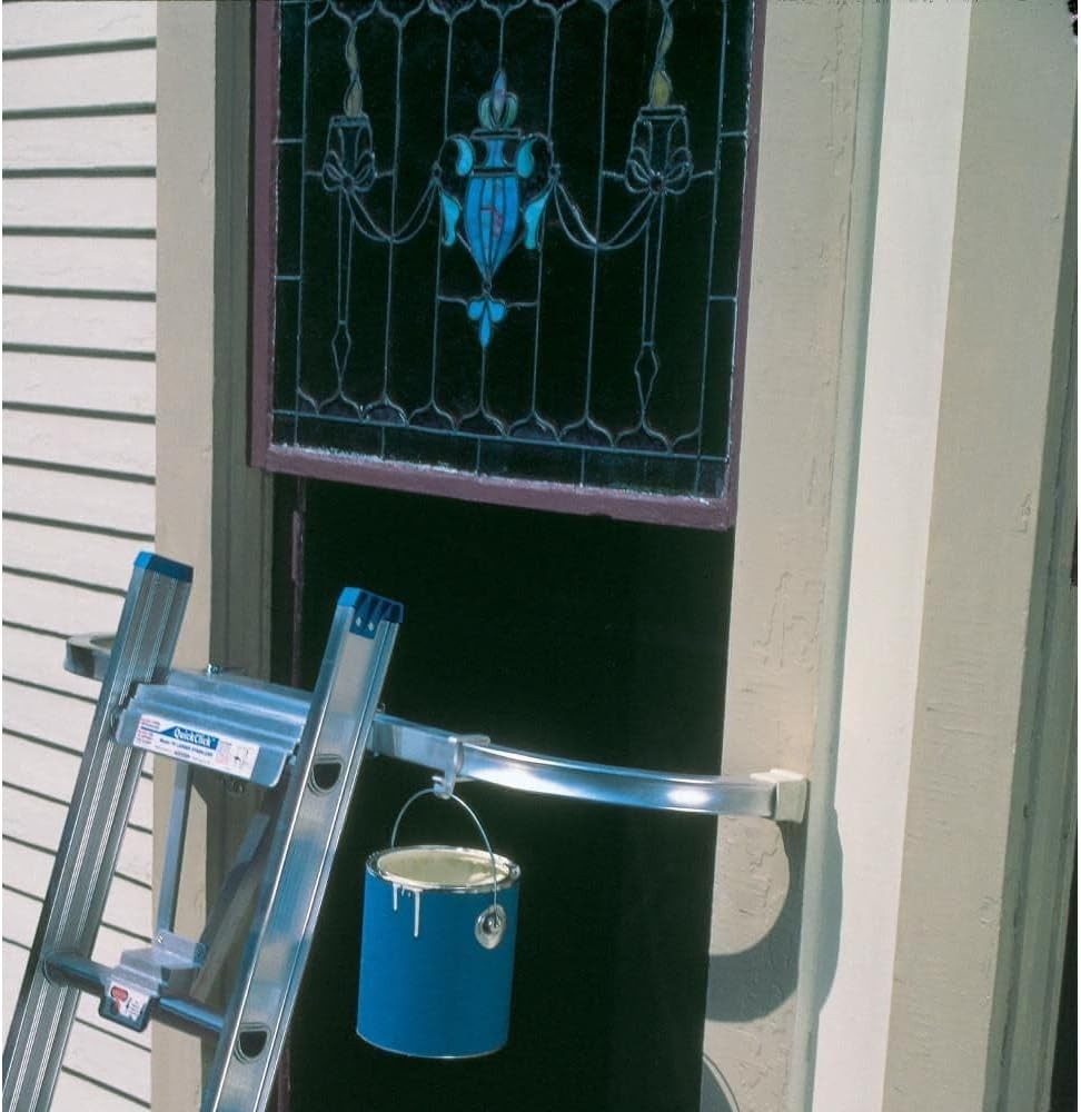 Versatile Ladder Stabilizer with Quick Release Attach Pins & 60" Maximum Height