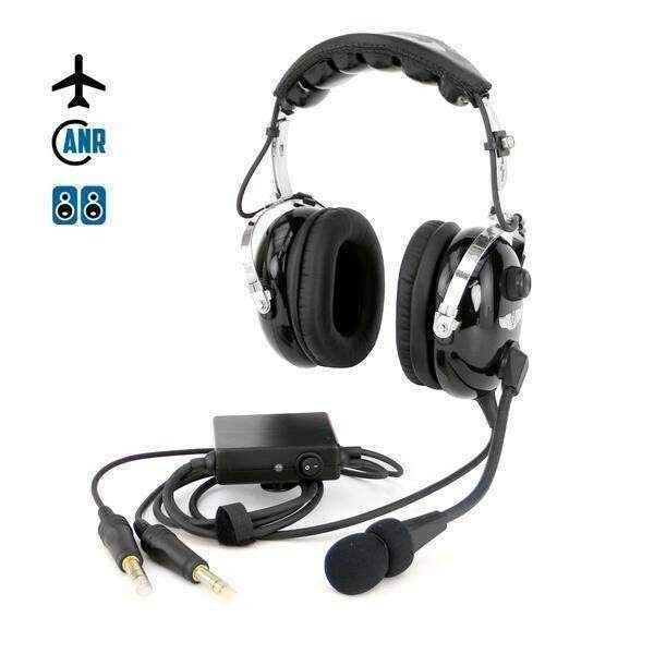Rugged Air Stereo & Mono ANR General Aviation Pilot Headset Custom Fit Free Bag
