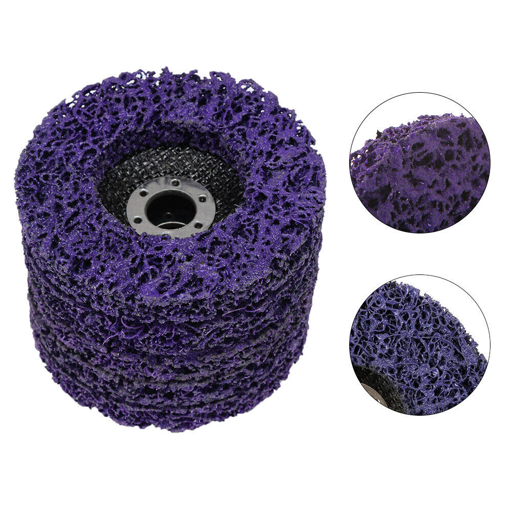 4''/5" Poly Strip Disc Abrasive Wheel Paint Rust Removal Clean Angle Grinder