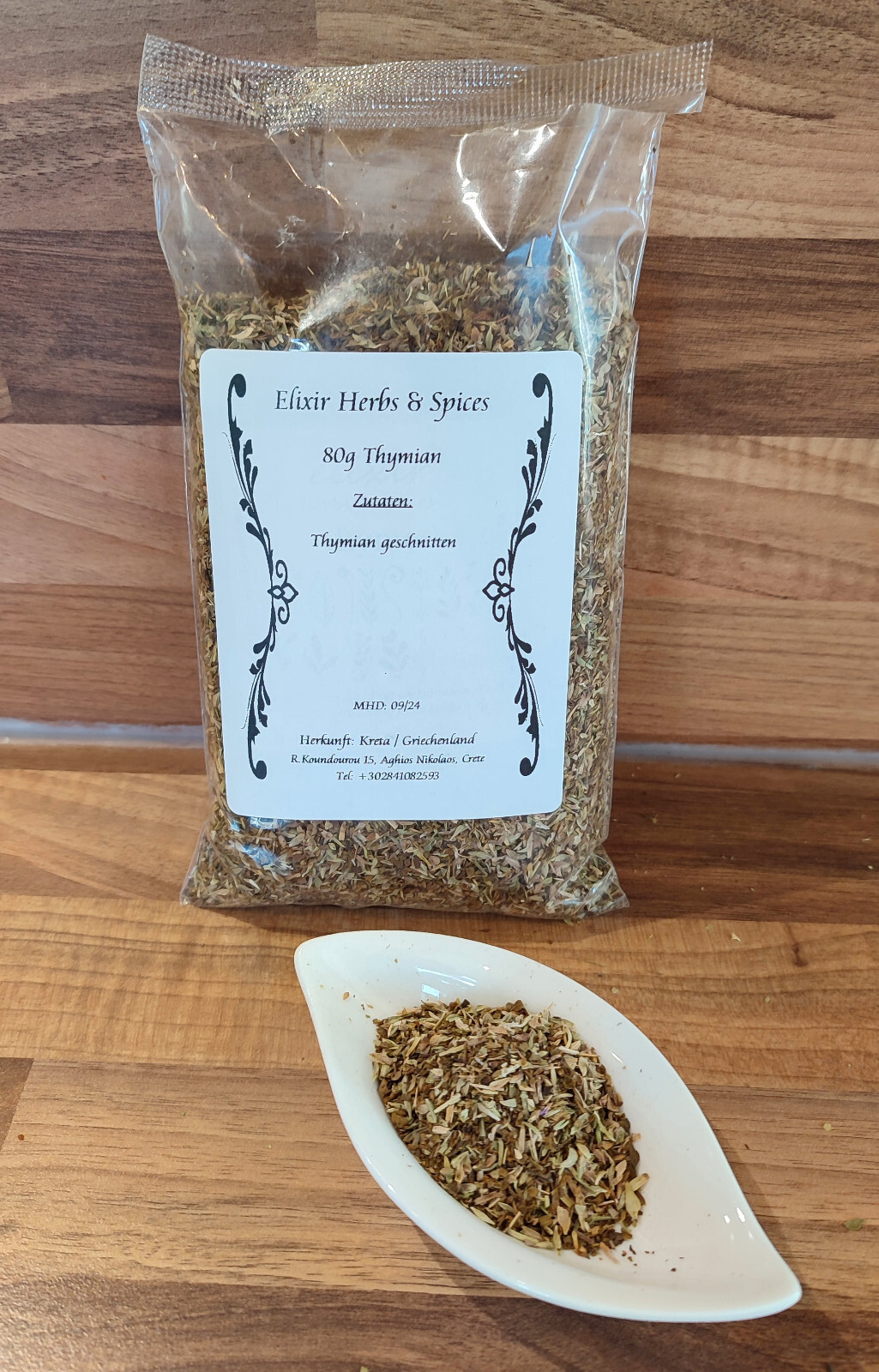 Culinary Gift Set Thyme Marjoram & Olive Salt Elixir Herbs & Spices #91