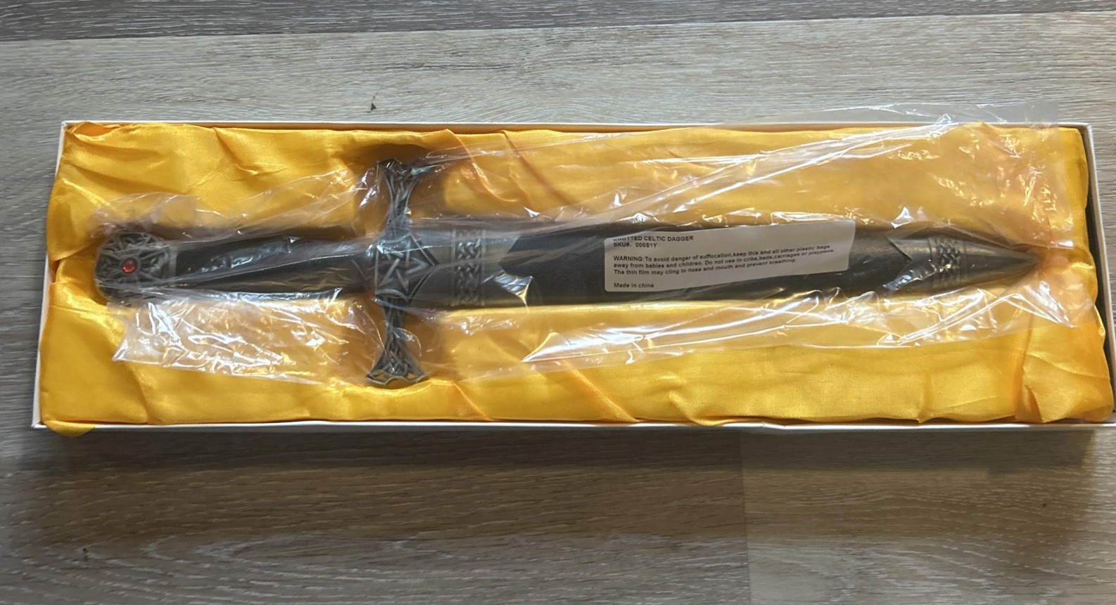 Knotted Celtic Dagger New In Box