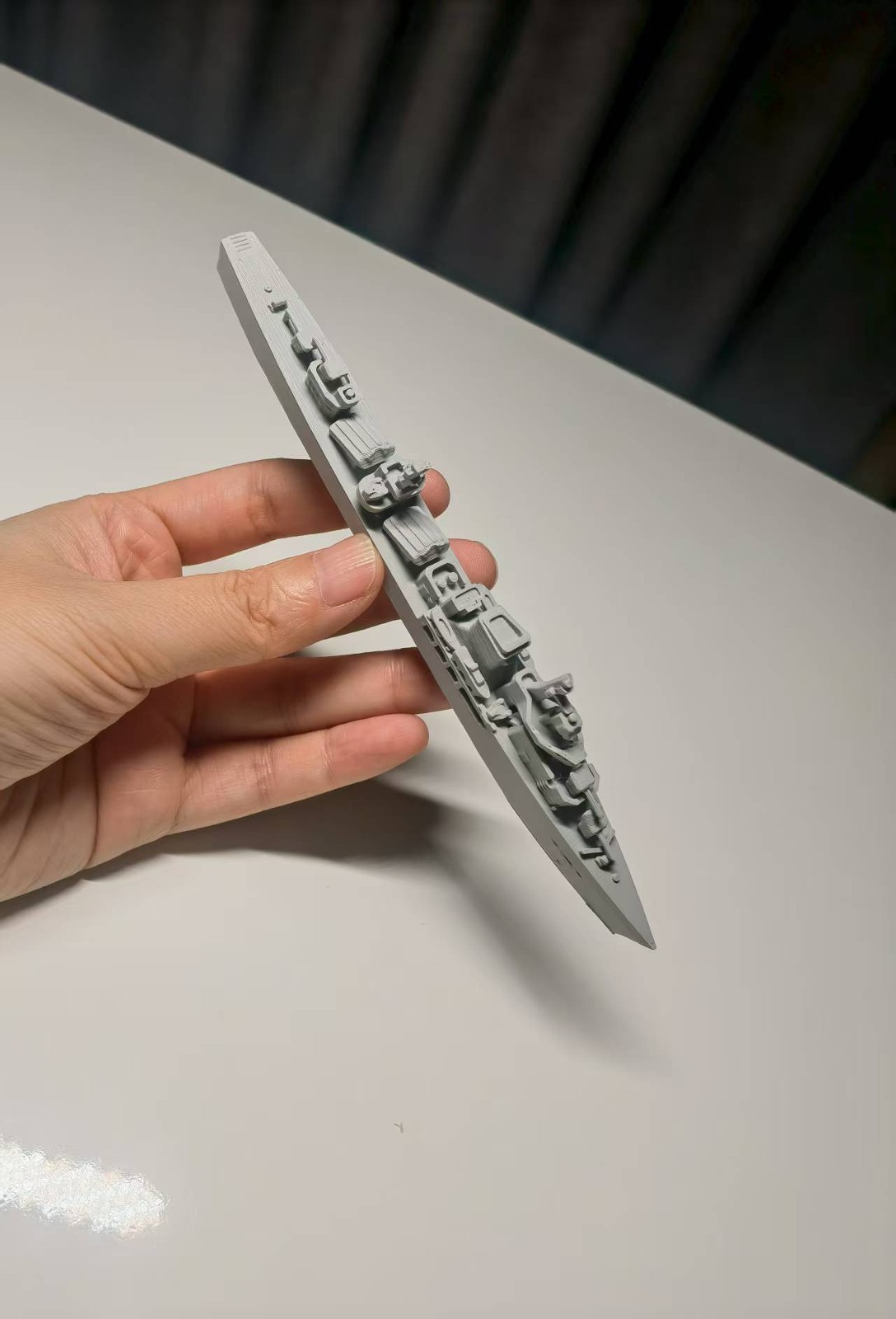 3D printed ship model Anshan ship Soviet 07 destroyer,