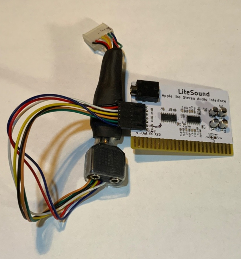 Apple II gs Stereo Audio Interface LiteSound (audio input added)