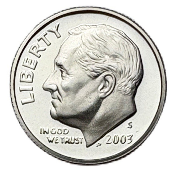 United States 2003 S Proof Roosevelt Dime KM 195a From Proof Sets