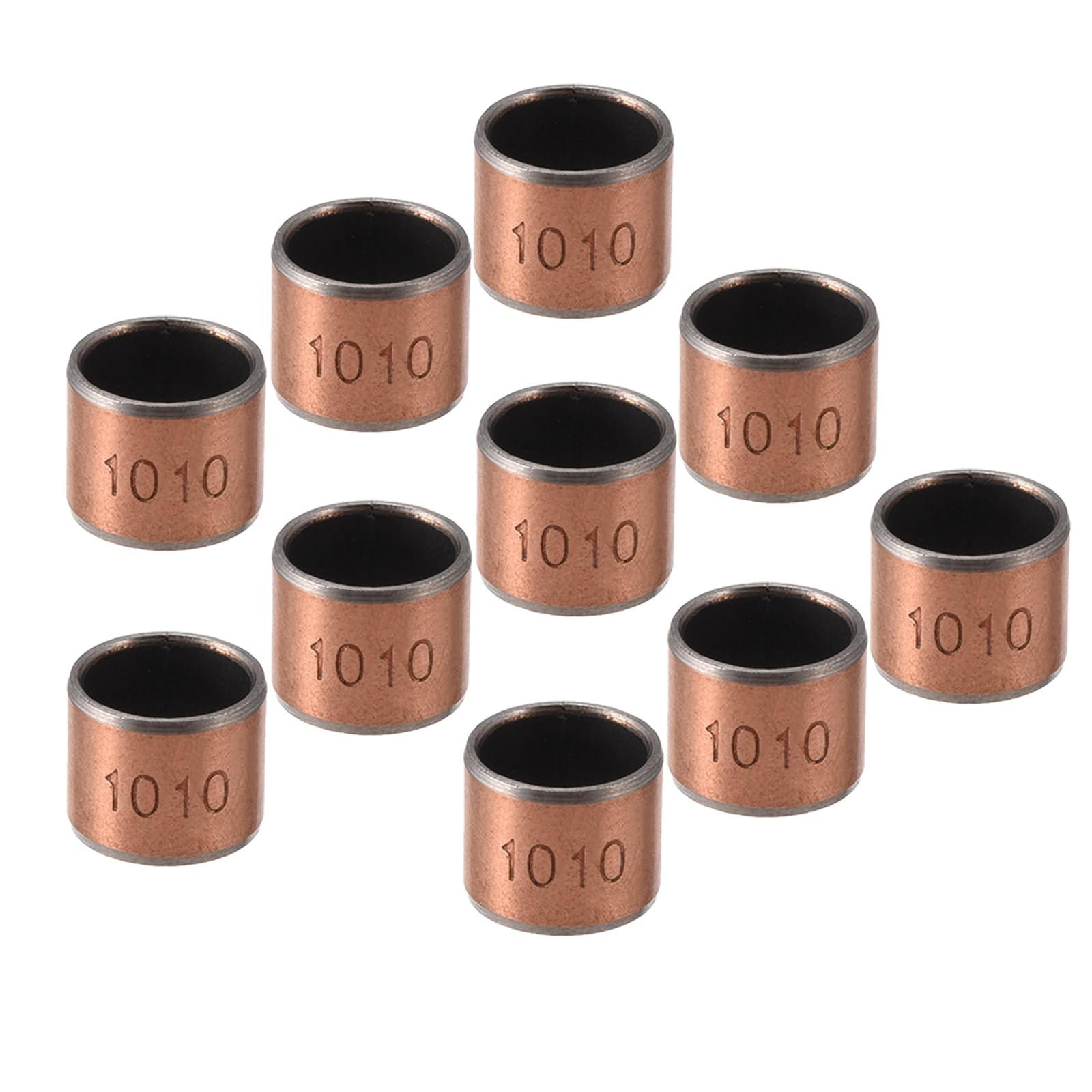 10 PCS 1010 Sleeve Bearing 10x12x10mm Wrapped Oilless Bushing For Machine