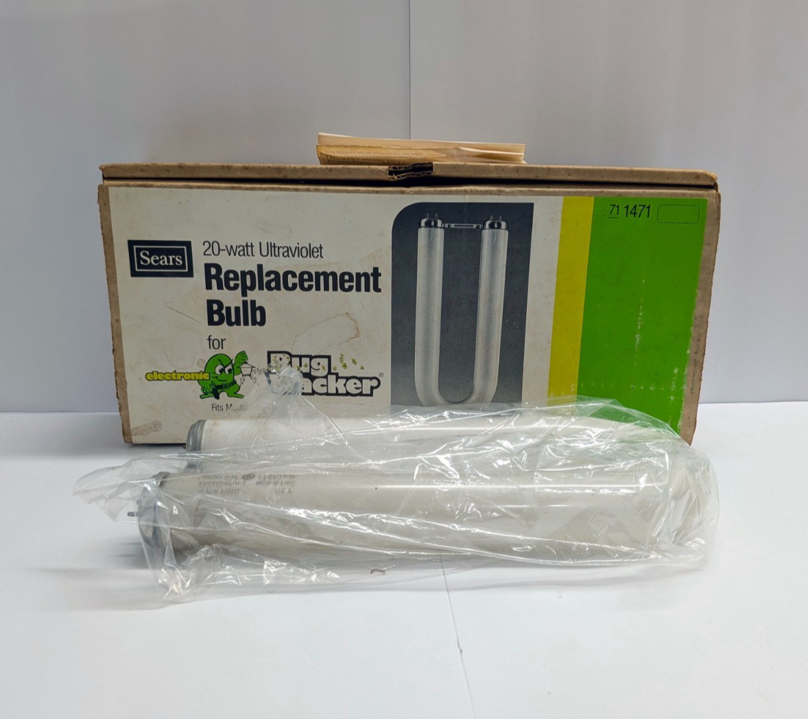 Sears Electronic Bug Wacker 71-1402 UV Bulb 71-1471 NOS GE F20T12-BL-U-3