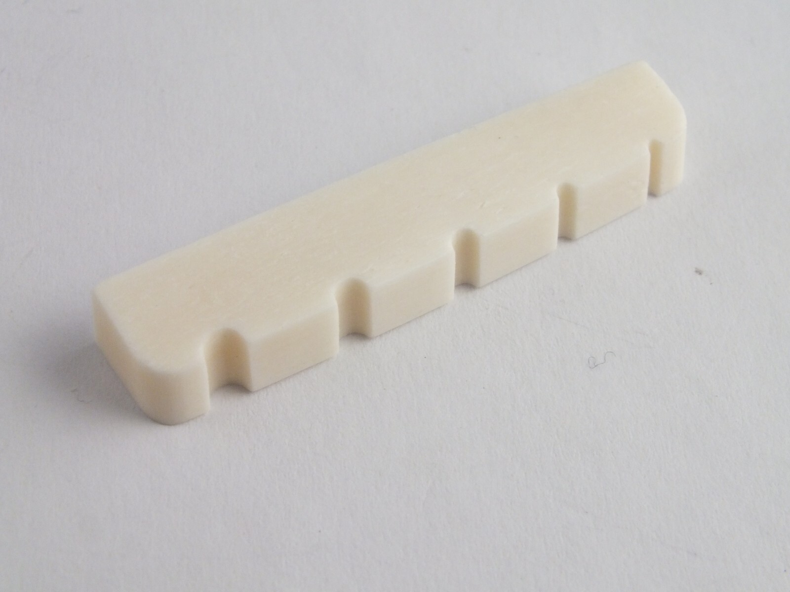 5 string BONE NUT 45mm Flat Base pre-cut string slots for Bass guitar