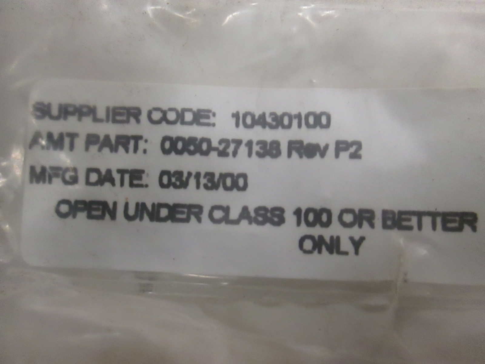 AMAT, WLDT, DUMP, EXTERNAL, DZ IHC, 0050-27138, New