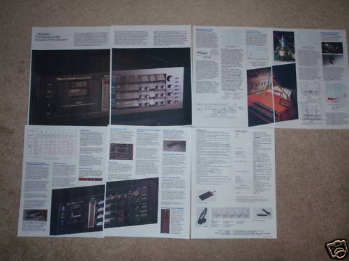 Nakamichi Dragon Brochure, 7 pgs, Specs, Articles, Info, Reference Standard Deck