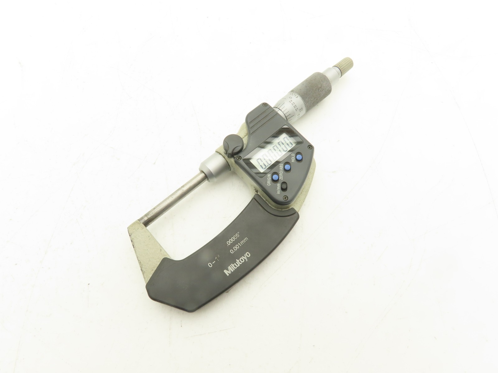 Mitutoyo 406-350 Digimatic Micrometer 0-1" 25mm Range Non-Rotating Spindle