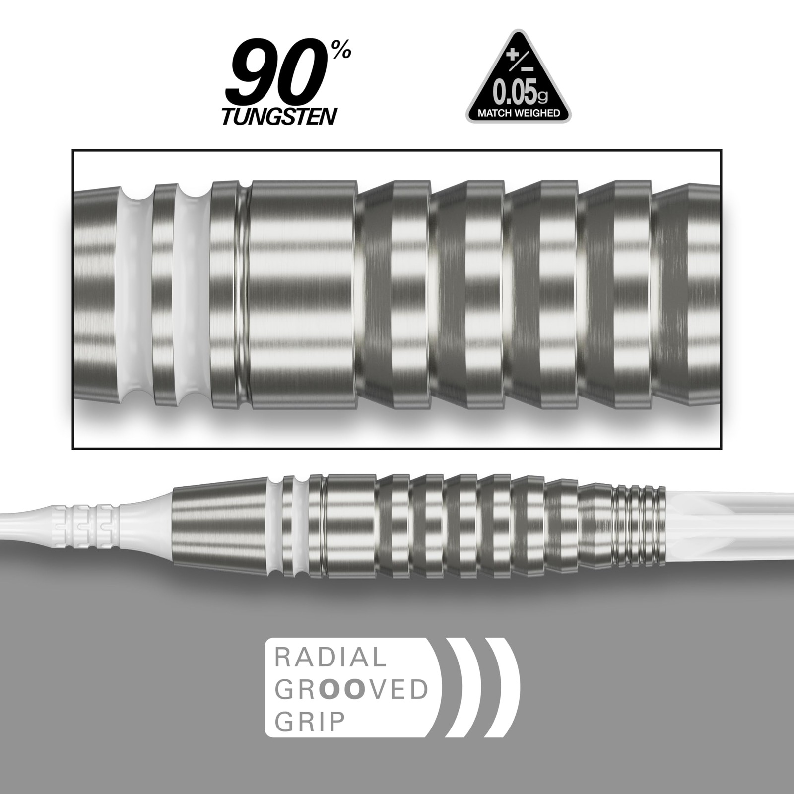 COLOURS GEN4 WHITE 90% 19G 2BA SOFT TIP