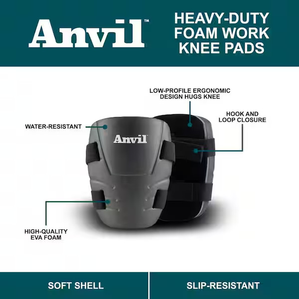 Heavy-Duty Foam Work Knee Pads