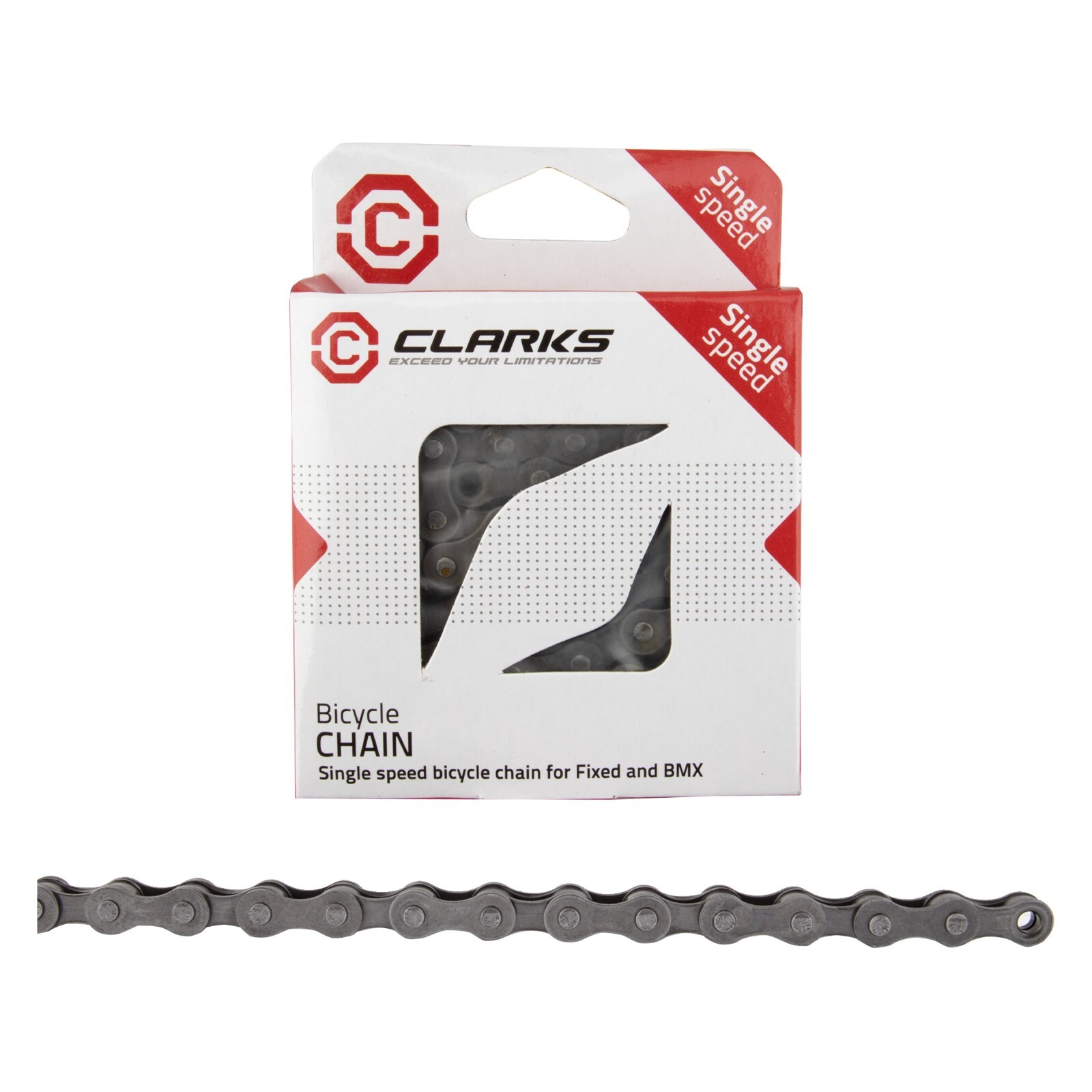 Chain Clarks Standard 1/2x1/8 1speed Grey 112L
