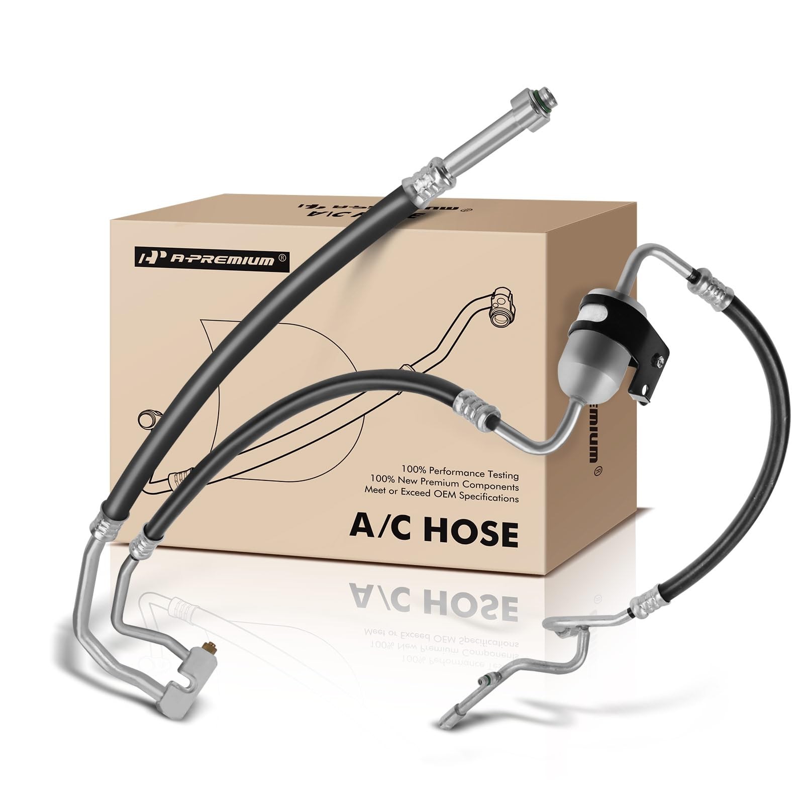 A-Premium A/C Suction Hose & Discharge Line Hose Assembly Compatible with Ford F